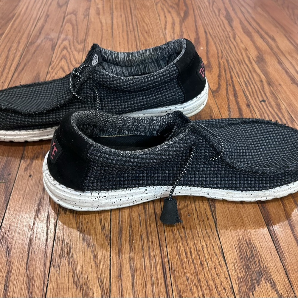 Hey Dude Black and White Casual Slip-On Shoes - Picture 8 of 8